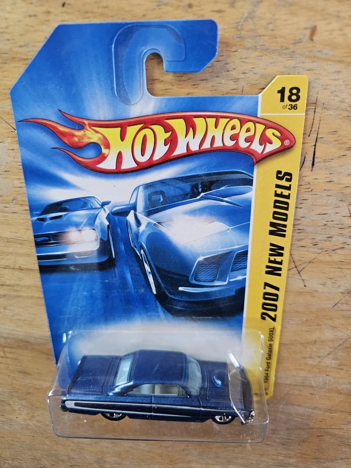 Hot Wheels 1964 Ford Galaxie 500XL, Blue; 2007 New Models Series 18/36 - Image 1 of 4