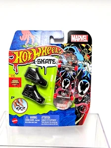 Hot Wheels Skate Marvel Venom Fingerboard Skateboard and collectible shoes - Picture 1 of 7