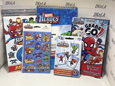 Marvel Super Héroes Suministros de Fiesta de Cumpleaños Tatuajes, Pegatinas, Paquetes de Juego, Tarjetas Foto 1 de 4