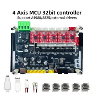 GRBL 4-Axis Stepper Motor Driver Controller For CNC Router Laser Engraver Cutter - Picture 1 of 14
