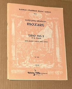 Trio No. 2 in Bb Major for Piano, Violin & Cello W.A. Mozart Kalmus Chamber K502 - Picture 1 of 7