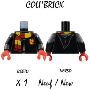 Lego 973pb4509 - 1x Corps Minifig Torso Hogwarts Robe Clasped Gryffindor - Neuf - Imagen 1 de 1