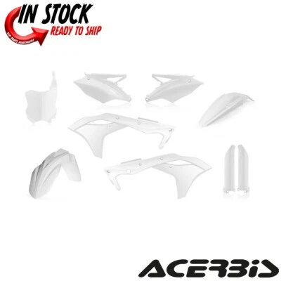 KIT GUARDABARROS PLÁSTICO COMPLETO ACERBIS BLANCO KAWASAKI 2017 KX250F 2630630002 Foto 1 de 3