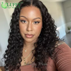 Full Lace Human Hair Wigs Pre Plucked With Baby Hair Curly 360 Lace Front Wigs - Picture 1 of 12
