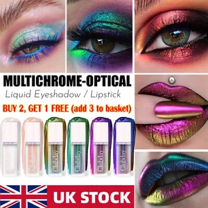 Multichrome Chameleon Makeup Aurora Eyeshadow Liquid Rainbow Unicorn Metallic UK - Picture 1 of 21