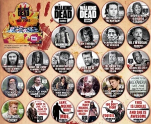 The Walking Dead TV Series Metal Photo Button Assortment of 144 Set 1 NEW BOXED - Picture 1 of 1