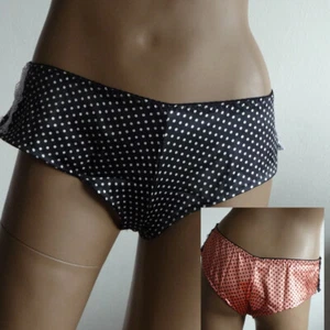 Millesia Arletty Seiden-Boxer Silk Seiden-Panty Shorty Black Salmon 38 - 42 - Picture 1 of 10