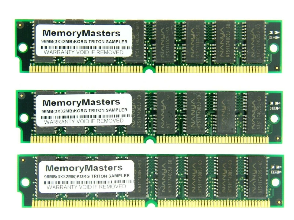 GOLD pin 96 MB MEG MAX RAM MEMORY for KORG TRITON STUDIO RACK EXTREME NEW CD C6 - Image 1 of 1