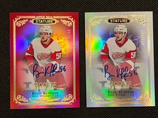 2019-20 Ryan Kuffner UD Stature Autographs Red #130 /45 & Base Auto/199 Lot x2