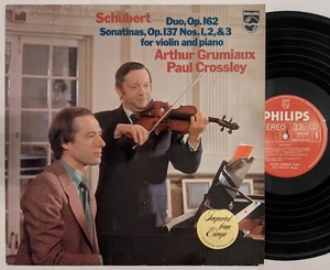 Philips 9500-394 lp ARTHUR GRUMIAUX Schubert sonatas PAUL CROSSLEY stereo 1977 - Picture 1 of 5