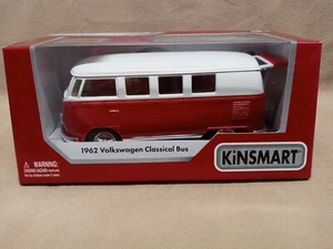 Kinsmart # 5060WB Model Car 1/32 - 1962 Volkswagen Classical Bus (bright red) - Picture 1 of 1