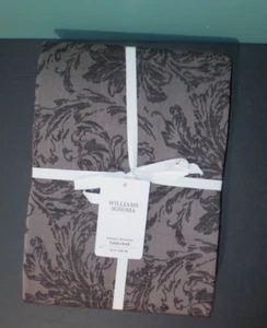 WILLIAMS-SONOMA -New DAMASK JACQUARD Rectangular Gray Tablecloth - 70 x 108" - Picture 1 of 2