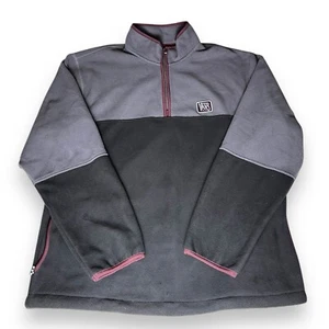 Vans Rowan Zorilla Half Zip Pullover Fleece Black & Gray Jacket Men’s Size L - Picture 1 of 7