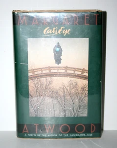 Cat's Eye Margaret Atwood Hardbound 1st Edition Ex Lib 1989 Clear Jacket Cover - Bild 1 von 9