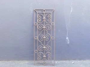 antikes Türgitter Fenstergitter Eisen Jugendstil altes Bauelement aus Frankreich - Bild 1 von 11