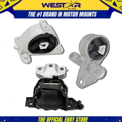 Fits 2001-2007 Dodge Caravan/Grand Caravan 3.3L 3.8L 2WD Motor & Trans Mount 3pc - Image 1 of 3