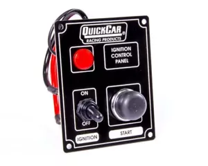 Panel de control de encendido QuickCar negro 1 palanca/1 botón/1 luz - Imagen 1 de 1