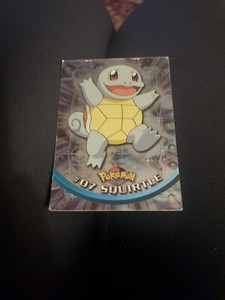 Squirtle #07 Black Logo - 1999 Pokemon Topps TV Animation Series 1