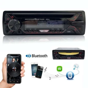 Single 1 DIN Car Radio DVD/CD Player Stereo In-Dash Bluetooth Head Unit USB MP3 - Picture 1 of 19