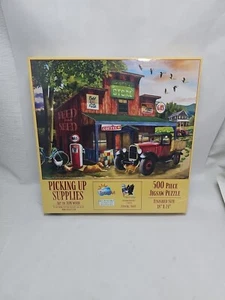 SUNSOUT INC - Picking up Supplies - 500 Pc Jigsaw Puzzle by Artist: Tom Wood - Picture 1 of 5