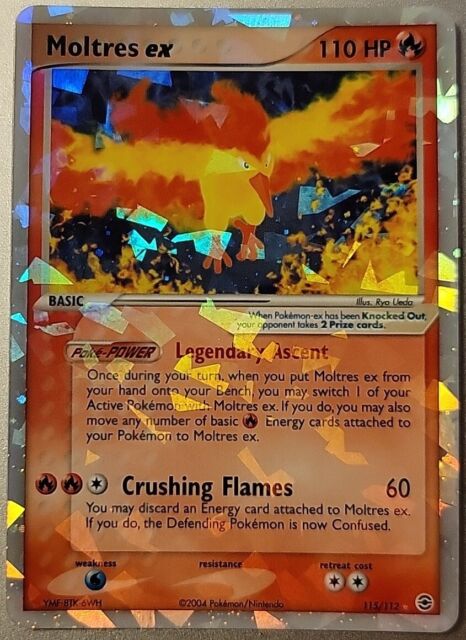 CGC 8.5 Moltres ex 115/112 (2004) FireRed & LeafGreen NM/Mint+ Graded  Pokemon