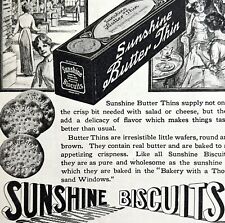 Sunshine Biscuits Loose Wiles 1913 Advertisement Antique Food And Snacks DWII10