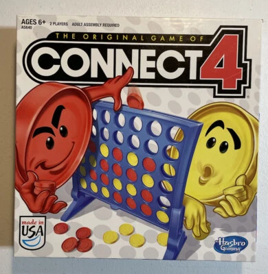 Connect 4 Game By Hasbro- Complete- Connect 4 To Win! Strategy Game 2013 - Image 1 of 4