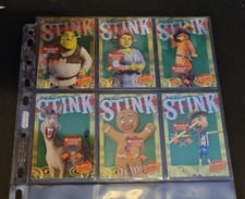 Shrek The Third Scratch And Stink Trading Card Chase Set S1-S6 (Inkworks, 2007)