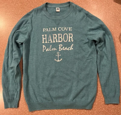 Janie And Jack Palm Cove Harbor Palm Beach Sweater 100% Cotton Boys Size 12 - Image 1 of 4