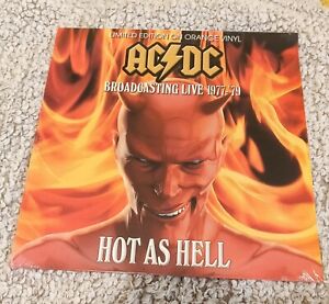 AC/DC Hot as Hell Rare Orange Vinyl LP BON SCOTT Limited Edition 1977-1979
