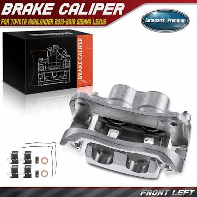 Pinza de freno del conductor delantero con soporte para Toyota Highlander Sienna Lexus RX350 Foto 1 de 4