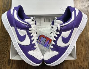 IN HAND - NIKE DUNK LOW BY YOU COURT PURPLE LA LAKERS - SIZE 8.5 - FN0569 900 🔥 - Picture 1 of 8