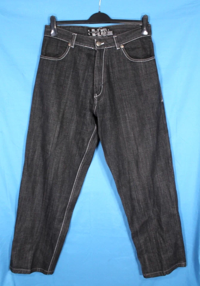 VTG EVOLUTION IN DENIM Y2K Baggy Fit HIP HOP Denim Jeans 34X32 Measure-32X31.5 - Image 1 of 4