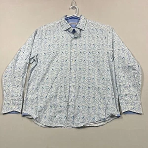 Tommy Bahama Lightweight Cotton Blue Long Sleeve Button Down Shirt Mens Large L - Picture 1 of 15