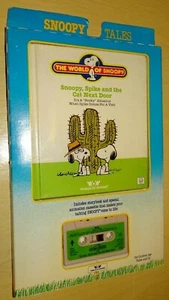 Worlds of Wonder Talking Snoopy Tales Book Cassette Snoopy Spike Cat Next Door - Picture 1 of 5