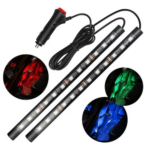2PCS LED Car Interior Floor Décor Ambient Lights Strip Lights Floor Decorations - Picture 1 of 13