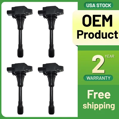 Paquete de 4 bobinas de encendido C1696 UF549 para Nissan Rogue 2008-2016 2,5 L L L4 Foto 1 de 4