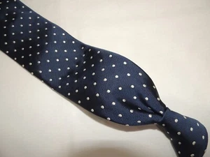 Jos A. Bank Blue Plka Dots Men's 100% silk necktie TIE 59X3.5 - Picture 1 of 7