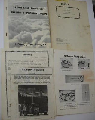 LA Series 1980 Aircraft Direction Finders Ops & Maint. Manuales L-Tronics-Antena Foto 1 de 4