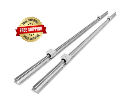 Kit de riel lineal 800mm con 4 bloques y rodamientos Foto 1 de 4