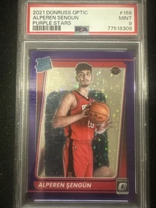 Alperen Sengun 2022-22 Panini Optic RATED ROOKIE FOTL PURPLE STARS PRIZM # /13 - Bild 1 von 5