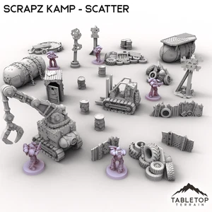 Scrapz Kamp - Scatter - Wargaming Ork Terrain - Imagen 1 de 10