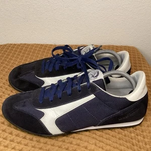 Y2K Diesel Men's Sz 10 Claw Action S Actwyngs Fashion Sneakers Navy Blue White - Picture 1 of 10
