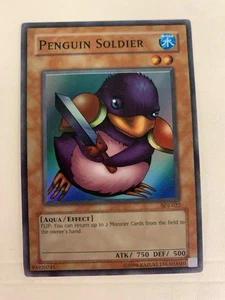 Yugioh Penguin Soldier SDJ-022 Super Rare LP - Picture 1 of 2