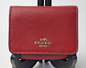 Brandneu Coach Rich Burgund Farbe dreifach faltbare kompakte Damen Leder Geldbörse - Bild 1 von 8