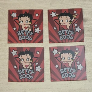 BETTY BOOP GLASUNTERSETZER - 4ER SET - SAMMLERSTÜCK SCHONEND GEBRAUCHT - Bild 1 von 9