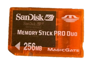 SanDisk Gaming Memory Stick PRO Duo 256MB For Sony PSP - Picture 1 of 2