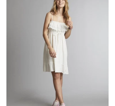 Mini Vestido Odd Molly Anthropologie Singoala-La Encaje Blanco Sin Mangas S-1 205402 Foto 1 de 4