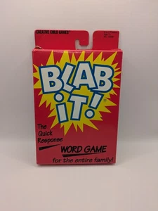 Blab It The Quick Response Word Card Game Vintage 1992 Ken Barger RARO COMPLETO! - Foto 1 di 8