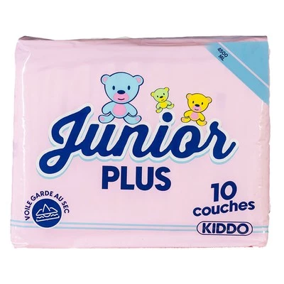 KIDDO DIAPERS Kiddo Junior Plus Pink - bunte ABDL Folien Windel für Erwachsene - M | L